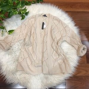 New🌿Chelsea & Theodore Crocheted Open Sweater